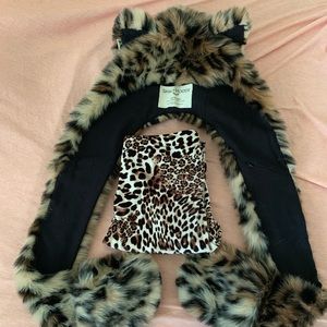 Spirithood hood and leggings Leopard